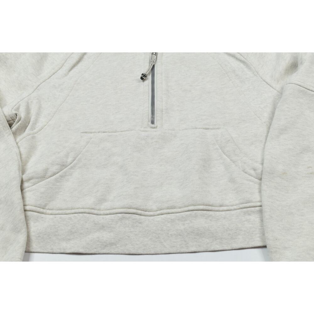 Lululemon Scuba Oversized 1/2 Zip Hoodie Womens XS/S Beige Long Sleeve - Picture 5 of 12